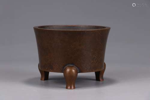 A Chinese Bronze Censer With Mark