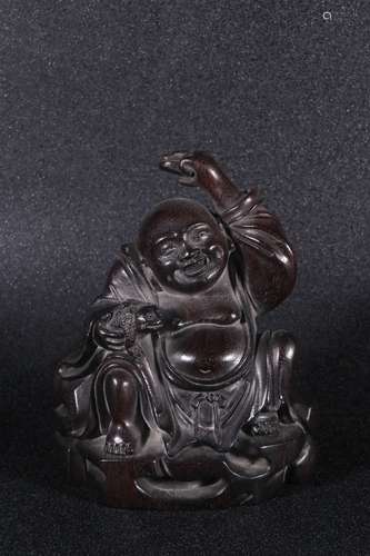 A Chinese Rosewood Figure Ornament