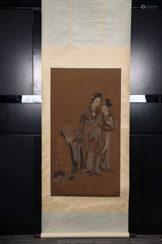 A Chinese Painting Of Figure-Story, Ding Guanpeng Mark