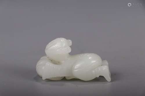 A Chinese Hetian Jade Figure Ornament