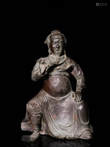 A Chinese Bronze Figure Statue