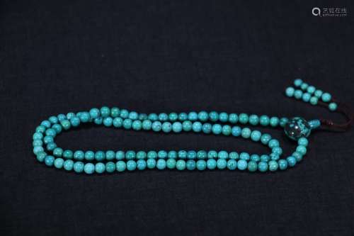 A Tibetan Turquoise Stone Rosary