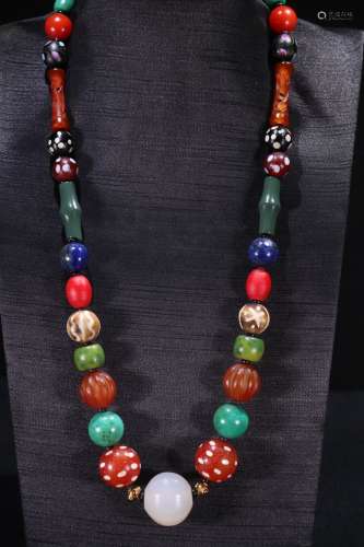 A Tibetan Gems Necklace