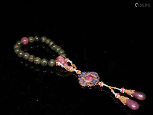 A Chinese Jadeite Bracelet