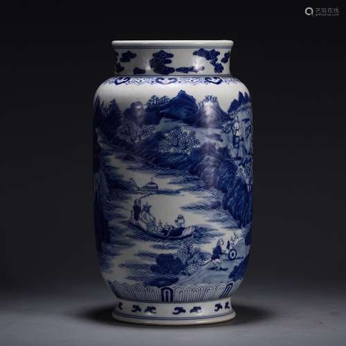 A Chinese Porcelain Figure-Story Landscape Jar