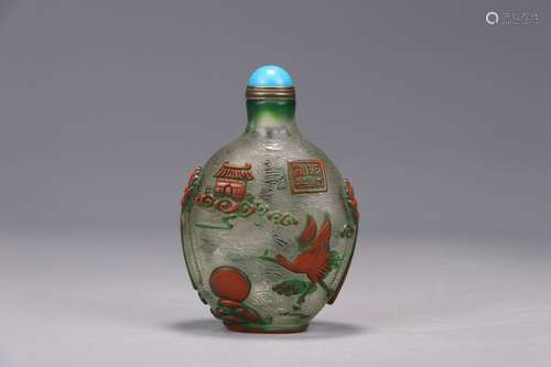 A Chinese Glassware Snuff Bottle