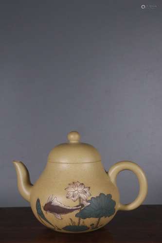 A Chinese Zisha Teapot