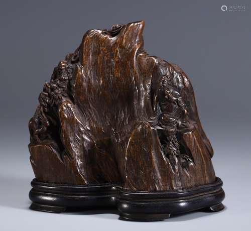 A Chinese Agarwood Figure Ornament