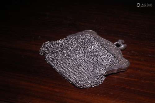 A Chinese Silver Wallet