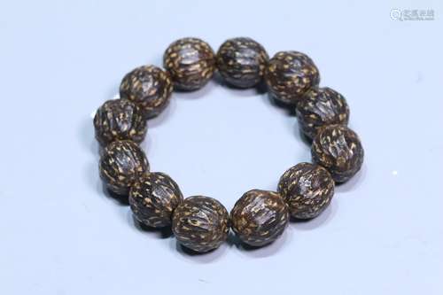 A Chinese Agarwood Bracelet