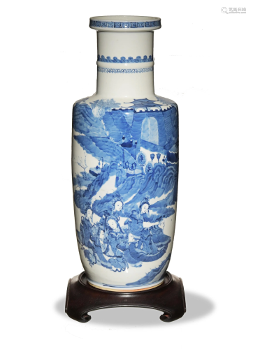 Chinese Blue and White Vase, 19th Century