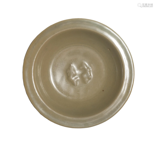 Chinese Longquan Celadon Washer with Double Fish, Yuan