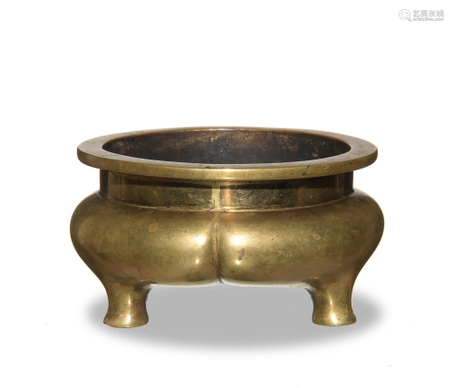 Chinese Bronze Censer with Xuande Mark, 19th Century