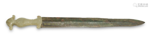 Chinese Bronze Sword, Spring and Autumn to Warring