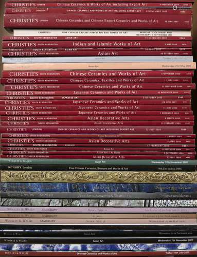 Asian auction catalogues Christie's and others