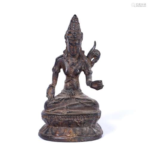 Bronze figure of Tara Indonesia, Java, Eastern Javanese Period in the style of 10th/11th Century