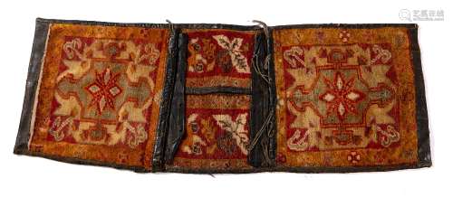 Leather bound pannier bags Turkish 130cm x 48cm approx