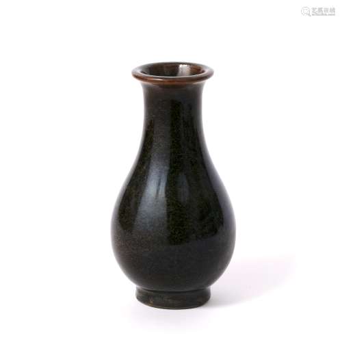 Tea dust small vase Chinese of baluster form, 15.5cm high