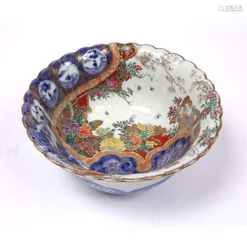 Hirado porcelain bowl Japanese, 19th Century the interior of the bowl decorated with flowering