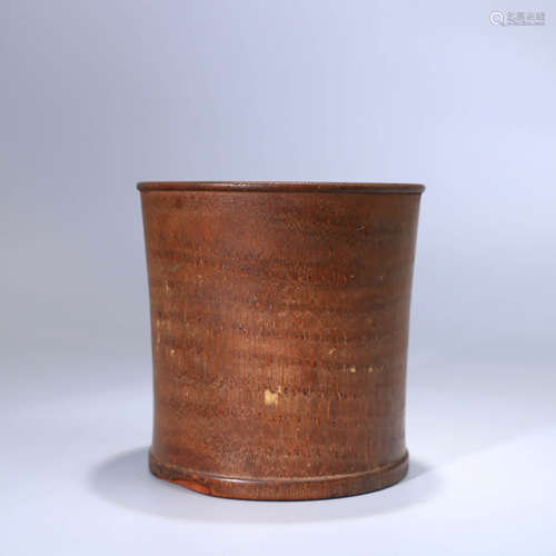 A Chinese Bamboo Brush Pot