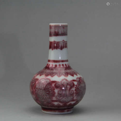 A Chinese Underglazed Red Porcelain Vase