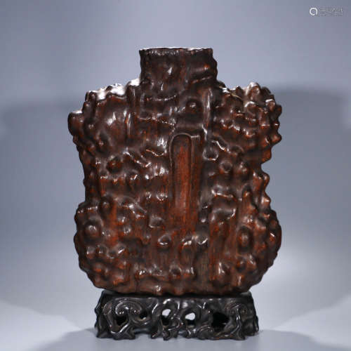 A Chinese Eaglewood Carved Vase