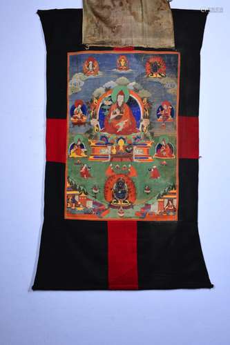 A Chinese Tsongkhapa Thang-ga Painting