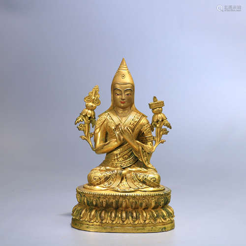 A Chinese Gild Bronze Buddha Statue