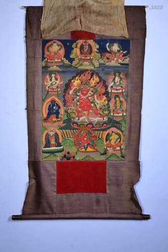 A Chinese Vajra Thang-ga Painting