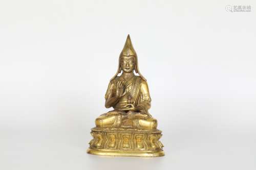 18th century, gilt bronze Buddha