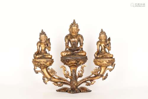 17th century, gilt bronze III Buddha