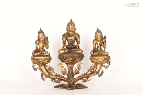 17th century, gilt bronze III Buddha