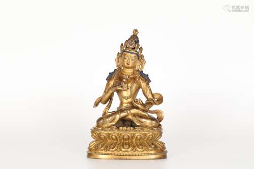 Ming Gilt Bronze Vajra Sachui Buddha
