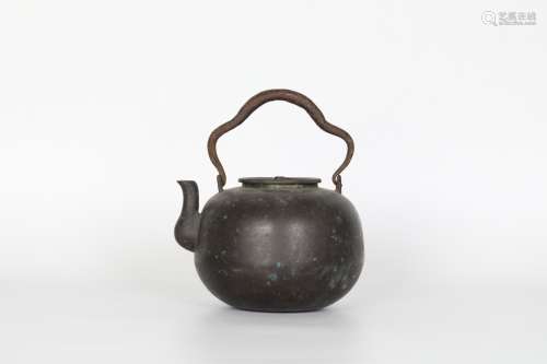 19th century bronze kettle
