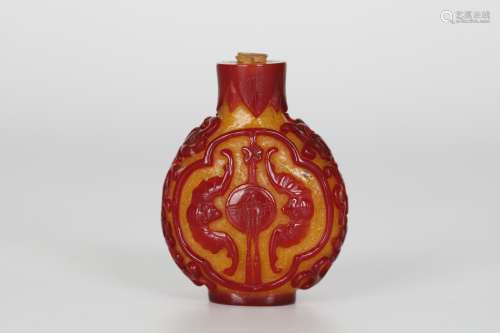 19th century glass smoke pot