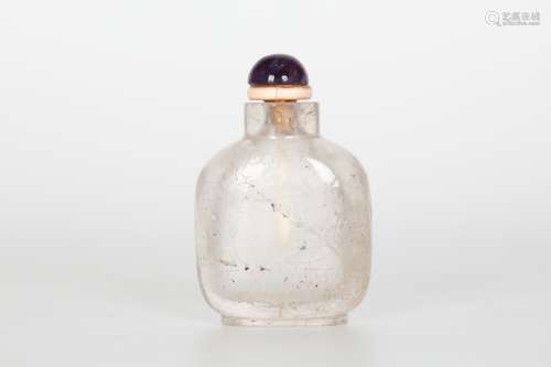 19th Century Crystal Snuff Bottle