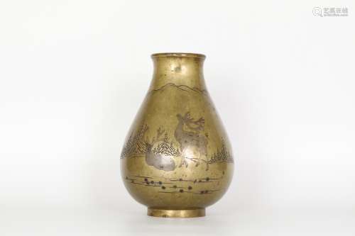 19th century copper bottle