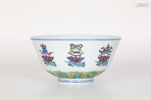 Chenghua Doucai Eight Treasure Bowl