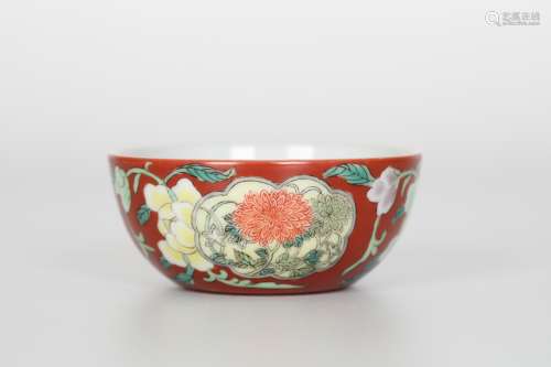 Yongzhengm,Porcelain flower bowl