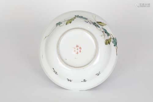 19th century, Doucai plate