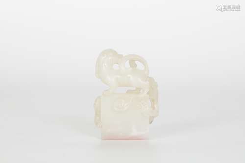 18th century, white jade seal