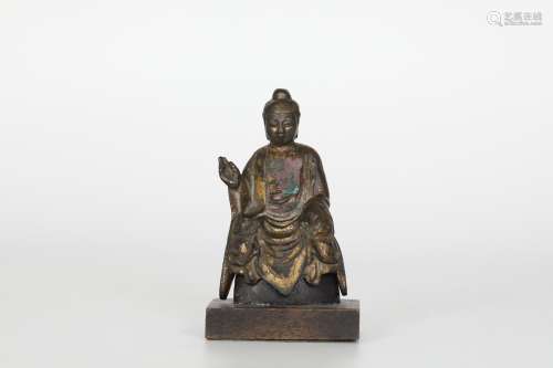 Tang, Gilt Bronze Buddha