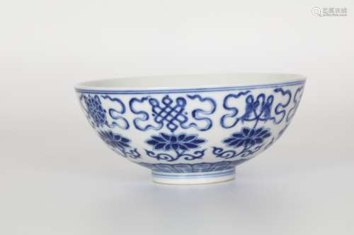 Guangxu, blue and white bowl