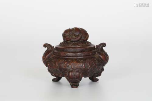 18th, bamboo carving incense burner