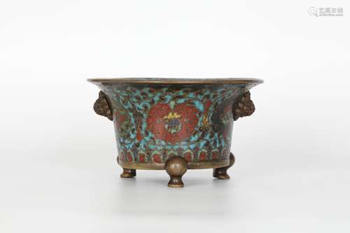 Ming Cloisonne Incense Burner