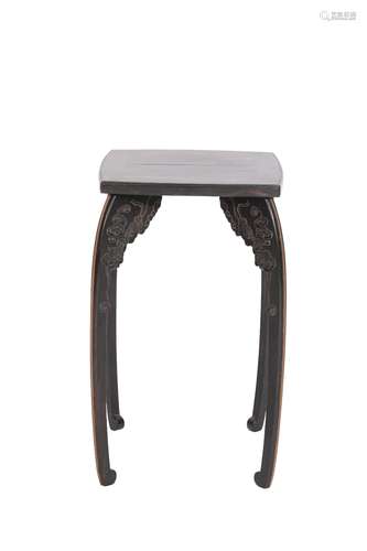 FINE EBONY STAND, LATE QING DYNASTY