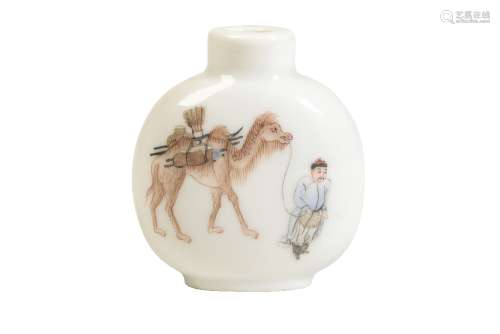 FINE IMPERIAL ENAMELLED PORCELAIN SNUFF BOTTLE, DAOGUANG FOUR CHARACTER MARK AND OF THE PERIOD