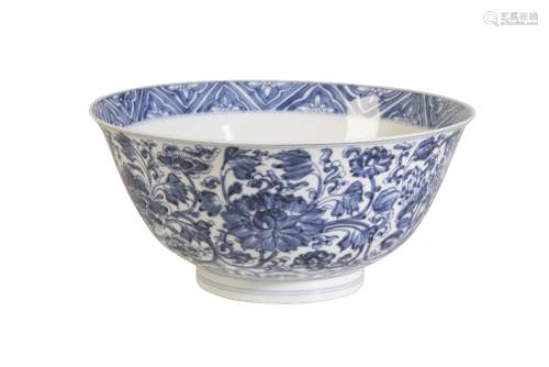 BLUE AND WHITE BOWL, KANGXI SIX CHARACTER MARK AND OF THE PERIOD