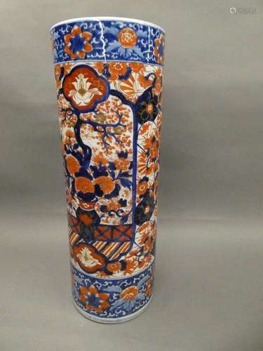 JAPAN Large porcelain vase with imari.60/80 decoration Ht.: 63cm