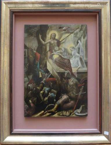 ECOLE DE PRAGUE vers 1600 Le Christ triomphant Pan…